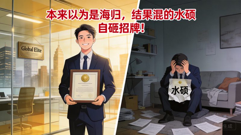 “本来以为是海归,结果混的水硕”自砸招牌!?|星极客网络