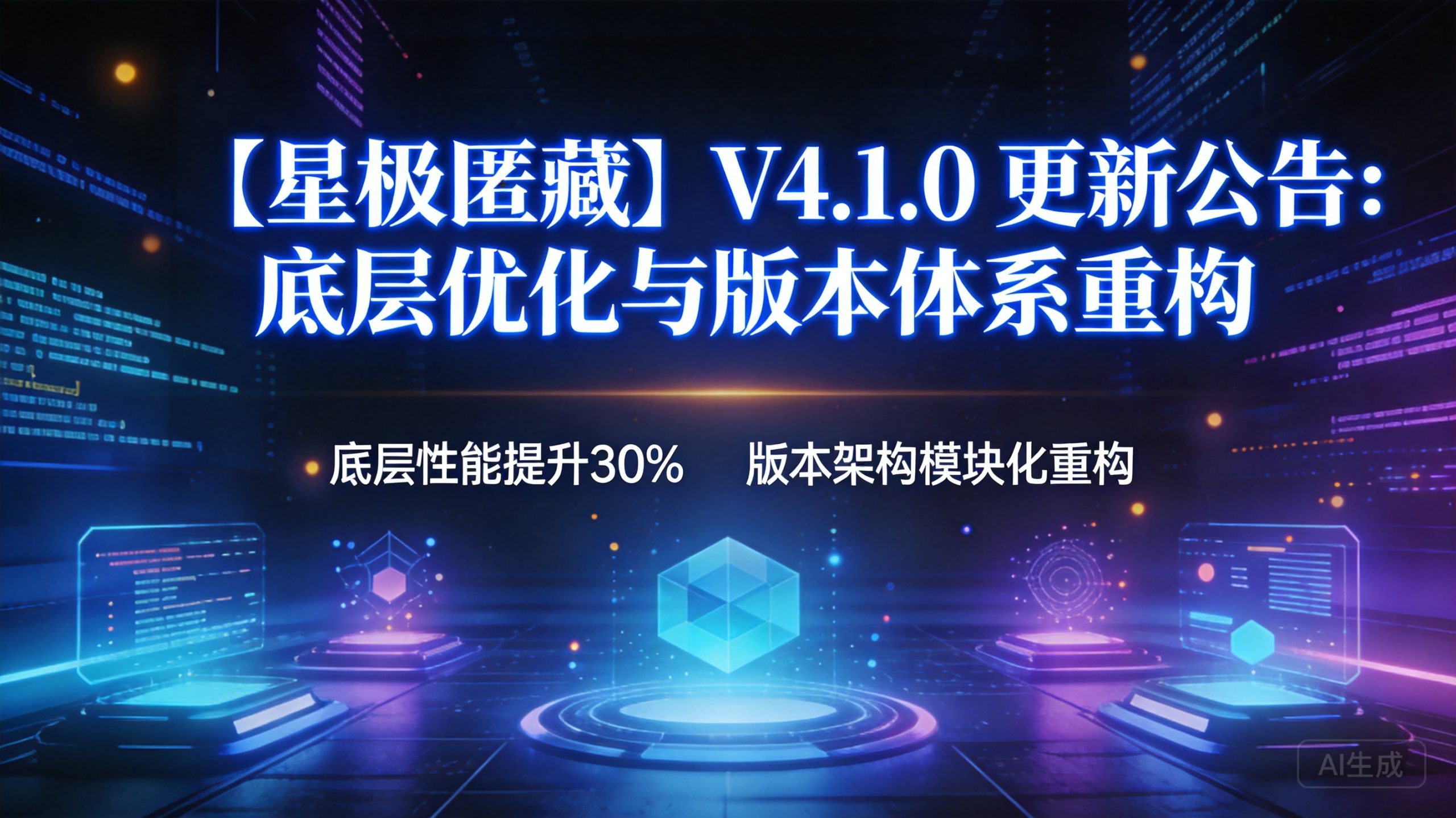 【星极匿藏】V4.1.0 更新公告:底层优化与版本体系重构